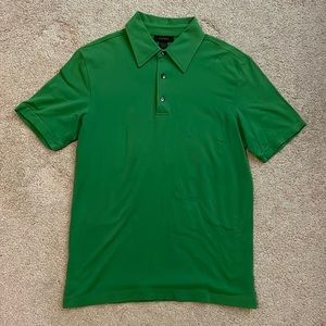 Green Express stretchy cotton-blend polo, size S